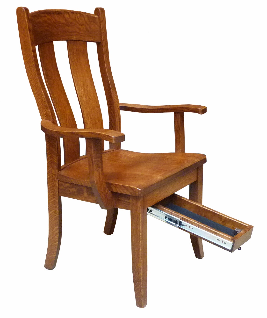 Fort Knox Oak with Quick Drawer Storage Arm Chair